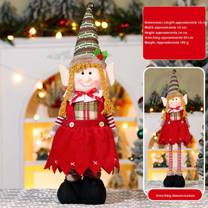 Décorations <span class=keywords><strong>de</strong></span> Noël Père Noël <span class=keywords><strong>Bonhomme</strong></span> <span class=keywords><strong>de</strong></span> <span class=keywords><strong>neige</strong></span> Renne Ornements <span class=keywords><strong>de</strong></span> Noël Bonne année Poupées <span class=keywords><strong>de</strong></span> Noël Décorations d'intérieur - Product Image 6