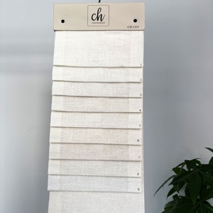 Rideau semi-transparent texturé en polyester tissé respirant de poids moyen pour salon et chambre à coucher - Product Image 4