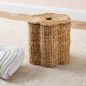 ตะกร้าเก็บของอเนกประสงค์แบบพับได้อเนกประสงค์สำหรับซักผ้าทำจากผ้าไฮยาซินธ์ - Product Image 3