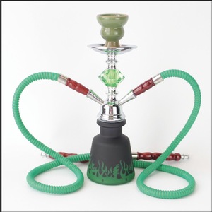 Cachimba árabe de doble manguera, juego completo de 29 cm, pipa de agua de vidrio, kit para fumar con cuenco y accesorios - Product Image 5