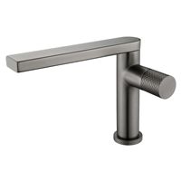 HLK nouveau robinet de lavabo en céramique rotatif à une poignée en laiton moderne monté sur le pont