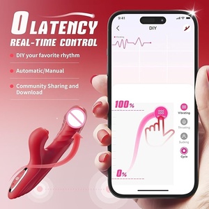 सर्वश्रेष्ठ मूल्य ऐप नियंत्रण रिट्रेटेबल टेलीस्कोपिक 5 फ्लैपिंग गर्मी 10 आवृत्ति कंपन 7 थ्रस्ट जी स्पॉट वाइब्रेटर - Product Image 5