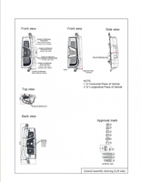 Prix Fabricant Phare Arrière E-MARK Gauche:9819235880 pour Opel Vauxhall Combo Peugeot Partner