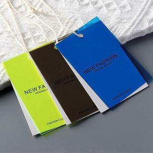 Printing Machine Produce Brand logo Paper Hangtag and Professional Custom Labels for Clothing Brand in China - Product Image 2