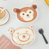 Fabricant OEM boîte d'emballage blister en plastique personnalisé en forme d'ours conteneur en plastique transparent conteneur de gâteau de bricolage