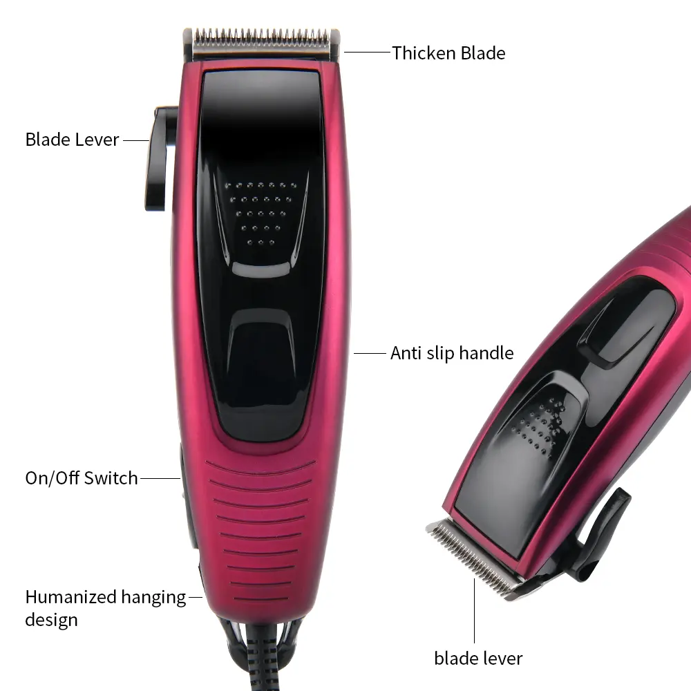 Pritech Persoonlijke Nieuwe Ac Motor Elektrische 12W Haar Knippen Clipper