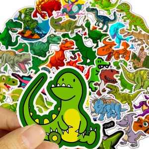 50 Pezzi Adesivi Dinosauro Tirannosauro Rex Senza Ripetizioni, Adesivi Cartoon per Valigie, Trolley, Auto, Laptop, Graffiti di <span class=keywords><strong>Dinosauri</strong></span> - Product Image 3