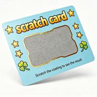 Carte à gratter personnalisée en carton avec impression offset et revêtement à gratter gris pour jeu de récompense ou cadeau de mariage
