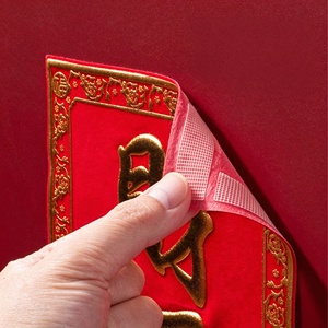 Adhésif acrylique rouge haute adhérence, papier auto-adhésif découpé à la forme, adhésif résistant à l'eau, pour la décoration - Product Image 4