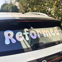 Autocollants décoratifs pour pare-brise de voiture, résistants aux intempéries et à la décoloration, avec impression de logo personnalisé