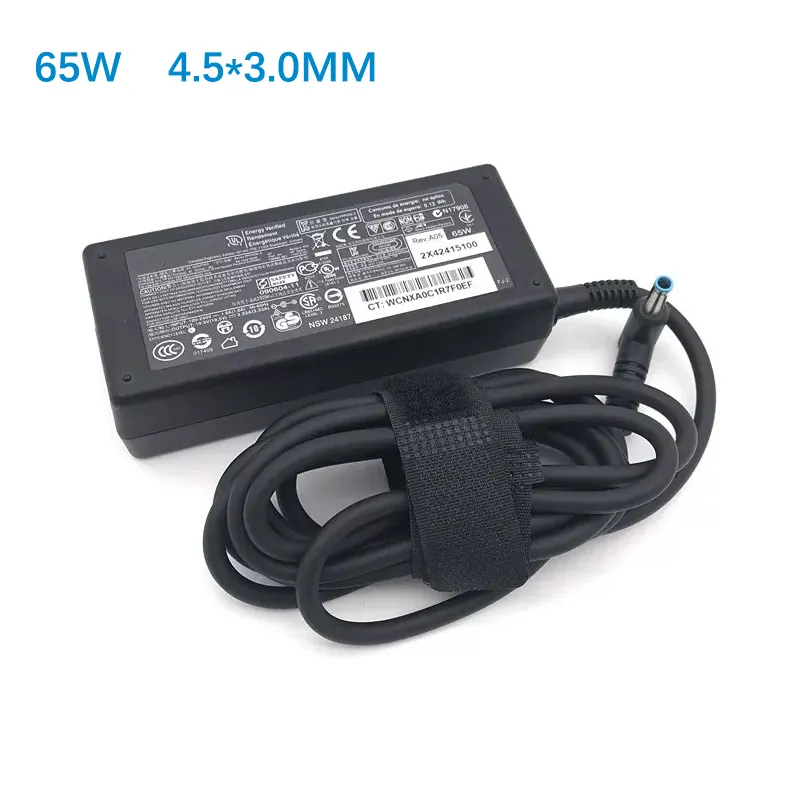 Adaptor catu daya/pengisi daya Laptop untuk HP Pavilion X360 14 TPN-CA17 CA16 DA17 LA16 65W 19.5V/3.33AThin Tip Tip