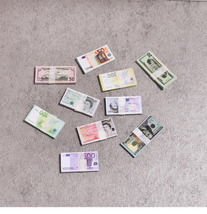 Accessoires de maison de poupée, mini billets de banque de simulation, accessoires BJD, jeu d'argent pour enfants, mini billets de dollars - Product Image 5