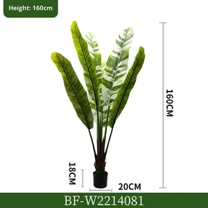 Árbol de Plátano Artificial Jinhua en Maceta de Plástico, Planta Decorativa de Interior de 220 cm de Flower <span class=keywords><strong>World</strong></span> para Decoración de Bodas y Fotografía - Product Image 6