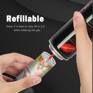 TECHNO OEM ODM Briquet torche oblique à jet de butane de luxe rechargeable avec logo personnalisé et portable de haute qualité - Product Image 3