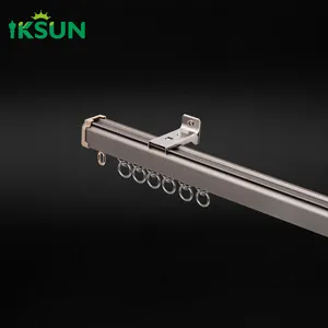 Joser Curtain Rod Set nhà máy Anodized nhôm hồ sơ cơ giới điện Rèm theo dõi đường sắt