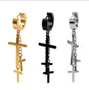 Pendientes de Cruz de Oro, joyería, george, <span class=keywords><strong>michael</strong></span> - Product Image 1