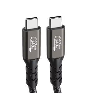 Ub4 40Gbps USB C Cáp Nylon cho Macbook Thunderbolt 4 máy in iOS Thiết bị hỗ trợ 240W 5A PD sạc nhanh 8K 60Hz dữ liệu - Product Image 5