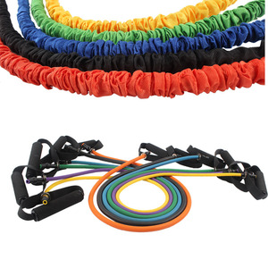 Ensemble de bandes de résistance Lefu avec poignées multicolores pour l'entraînement musculaire, équipement d'exercice, corde élastique de fitness, outils d'entraînement - Product Image 5