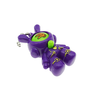 Guessing Carotte Lapin Porte-clés Jeu de devinettes en plastique Lapin avec chaîne à billes pour enfants Porte-clés Jouets