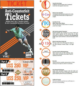 Impression de billets d'événements sécurisés personnalisés, billets d'entrée, bons d'admission avec hologrammes de sécurité, logo pour les événements, vérifiés - Product Image 6
