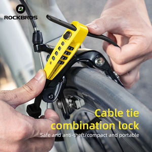 ROCKBROS-Candado de cable de <span class=keywords><strong>bicicleta</strong></span> de alta seguridad con código de cuatro dígitos, combinación de tirante portátil <span class=keywords><strong>para</strong></span> patinete y tipo <span class=keywords><strong>cadena</strong></span> de <span class=keywords><strong>bicicleta</strong></span> - Product Image 6