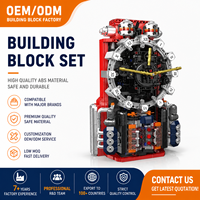 Mould King Cyberpunk & Engine Clock Building Blocks Set MOC Mechanical Timepiece Model Collectible Gift for Adults Hobby Players