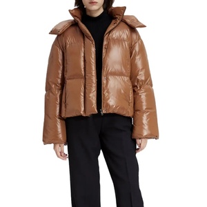 Proveedor Mayorista de Abrigos de Burbuja Personalizados para Mujer, Cortavientos, Impermeables, Cálidos, de Alta Calidad, con Cremallera, Talla Grande - Product Image 4