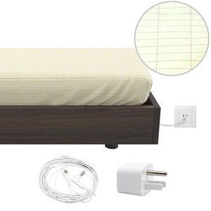 10% <strong>Silver</strong> EMF Reducing <strong>Bedding</strong> Earthing Sheet EMP Protection Improve Sleep Earthing Mat Bed EMF Reducing <strong>Bedding</strong> - Product Image 2