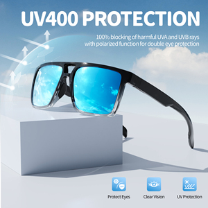 Custom Logo Trendy Ladies Men Driving Eyewear Fashion Sun Glasses Square TR90 <b>Frame</b> Polarized Sunglasses for Women - Product Image 3