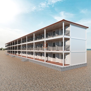 บ้านสำเร็จรูปแบบถอดประกอบได้ 3 ชั้น ประกอบง่าย สำหรับแคมป์ สำนักงาน ห้องเรียน โรงเรียน หอพักนักเรียน อาคารสำเร็จรูป - Product Image 6