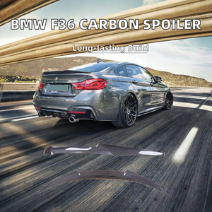 Spoiler posteriore in fibra di carbonio reale alettone per <span class=keywords><strong>BMW</strong></span> <span class=keywords><strong>serie</strong></span> <span class=keywords><strong>4</strong></span> F36 <span class=keywords><strong>4</strong></span> porte <span class=keywords><strong>Gran</strong></span> Coupe M4 stile 2014-2019 posizionato sul paraurti posteriore - Product Image 2
