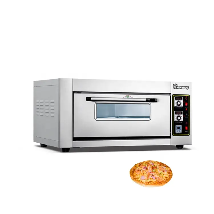 Oven Dek Elektrik, Peralatan Dapur Komersial Mini Pembuat Kue Pizza