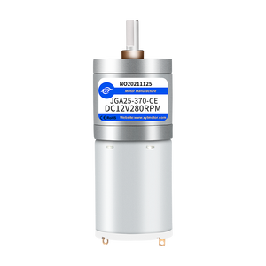 XYT JGA25-370 25mm 전기 고토크 9kg.cm 기어 박스 6v <span class=keywords><strong>12v</strong></span> 24v 장수명 브러시 <span class=keywords><strong>DC</strong></span> 기어드 모터 영구 자석 건설 - Product Image 1