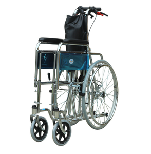 Silla de Ruedas reclinable con reposacabezas, reclinable, plegable, manual - Product Image 4