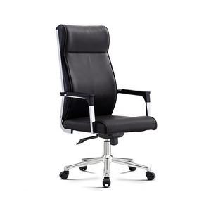 <span class=keywords><strong>Chaise</strong></span> de <span class=keywords><strong>bureau</strong></span> de direction moderne réglable en électrodéposition avec dossier haut pivotant en cuir avec <span class=keywords><strong>roulettes</strong></span> en nylon sur mesure du Guangdong - Product Image 5