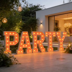 Letras <span class=keywords><strong>LED</strong></span> Personalizadas de Fábrica, Letras Metálicas de 4 Pies, Número Luminoso, Letrero <span class=keywords><strong>LED</strong></span> Tipo Marquesina, Adecuado <span class=keywords><strong>para</strong></span> Decoración de Fiestas - Product Image 4