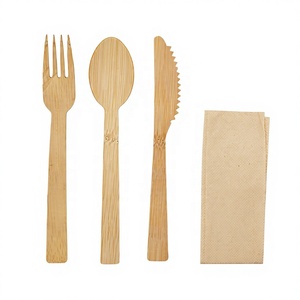 Juego <span class=keywords><strong>de</strong></span> Cubiertos Desechables Ecológicos Todo en Uno, Cuchillo, Cuchara, Tenedor, Toallas <span class=keywords><strong>de</strong></span> Papel, para Envasado <span class=keywords><strong>de</strong></span> Comida Rápida - Product Image 1