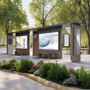 Thiết kế thiết kế hiện đại cao cấp trạm xe buýt Chất lượng cao mới trạm xe buýt làm bằng thép trên đường phố - Product Image 4