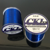 Ligne de pêche volante solide et résistante à l'abrasion, monofilament en nylon transparent, fil de pêche personnalisé, 500m