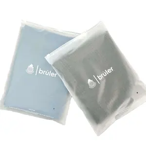 Полиэтиленовый пластиковый упаковочный пакет для футболок различных размеров в наличии, индивидуальный мешок на молнии для ткани