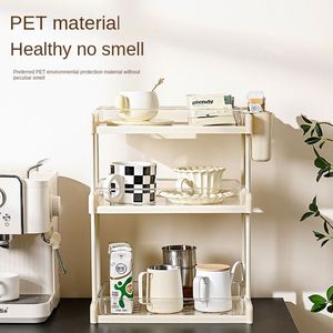 Organizador de Accesorios para Cafetería de 2/3 Niveles, Organizador de Encimera de Baño con Bandeja de Drenaje para Hogar y Oficina - Product Image 4