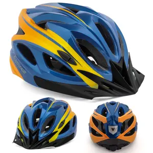 PC Shell EPS Foam Bike Helmet Bicycle CPSC Certified With Visor And Flashing Warning Lights