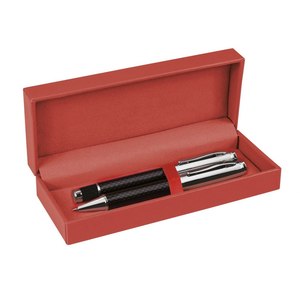 Boîte à stylos rouge en PU pour un stylo, étui de rangement avec couvercle - Product Image 2