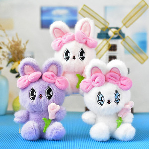 Llavero de Conejo de Peluche Suave, Adorable Muñeco de Peluche, Llavero de Conejita <span class=keywords><strong>Esther</strong></span>, Colgante para Bolso, Encantador Regalo de Cumpleaños para Niñas - Product Image 1