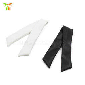 Élastique à cheveux élégant en cuir, chouchou, élastique à cheveux simple avec nœud, accessoire facile à utiliser pour faire un chignon - Product Image 4