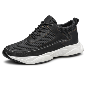 Baskets décontractées d'été pour hommes, rehaussantes de 8 cm ou 6 cm, respirantes, à semelle souple, style Dad Shoes avec empeigne en maille épaisse - Product Image 6