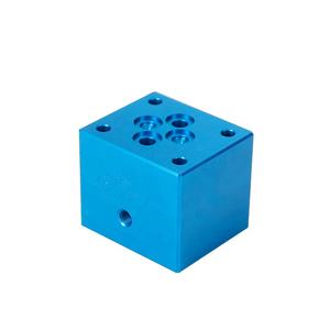 Distributor katup suspensi udara aluminium Aloi, suku cadang mobil aluminium Universal Distributor katup Solenoid Blok 8 sudut - Product Image 4