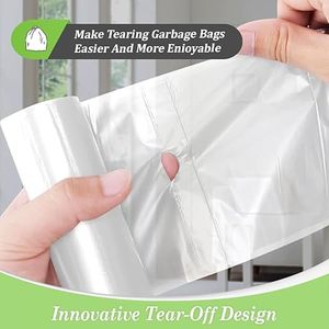 Huamaohengchun 3 Gallon 150 Counts Small Trash Bags Garbage Bags, Bathroom Trash Can Bin Liners, Small Plastic Bags - Product Image 2