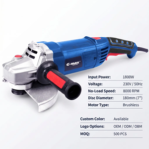 Meuleuse d'angle électrique G-Max DIY 1800W avec moteur sans balais, vitesse variable, 230V 50Hz, disque de 180 mm - Product Image 4