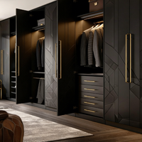 Ensemble de meubles modulaires élégants en laque blanche, armoire ouverte, dressing sur mesure avec rangement intégré pour chaussures